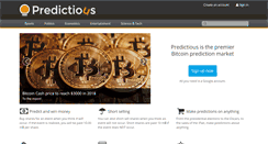 Desktop Screenshot of predictious.com